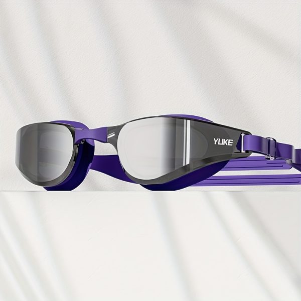 1pc of Adult Electroplated Swimming Goggles with High-definition Anti-fog and Ultra-wide-angle Vision Design - Image 5