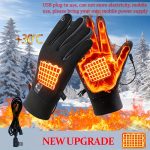 STNY Smart Heating Gloves USB-Powered with 3-Temperature Settings, Real-Time Heating, USB-Powered Hand Warmer for Skiing, Snowboarding, Commuting - Battery-Free Operation, Plug & Play (Compatible with Smartphones/Tablets/Laptops)