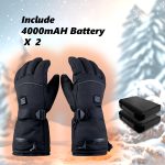 A Pair of Heated Gloves with Warmth on The Palms And Backs, Made of Oxford Cloth And Lined with Flannel, Equipped with Batteries, Essential for Winter. - Image 5