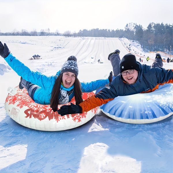 1pc Thickened PVC Inflatable Ski Tube | Anti-Tip Outdoor Adult Ski Mat, Durable and Cold-Resistant - Image 2