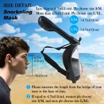 Full Face Snorkeling Mask with Panoramic View, Safe Breathing, Anti-Fog, Anti-Leakage And Camera Retention-Perfect for Adults And Swimmers Alike - Image 11