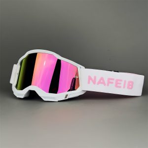 Nafeib Men'S & Women'S Outdoor Sports Fashion Glasses - Stylish Mirrored Lenses, Durable TPU Frame, Vibrant Pink & Green Gradient for Skiing, Hiking, Cycling - Unisex Design, Outdoor Activities, Sporty Look, Highquality Lenses