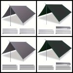1 Set 17/21 Inch Telescoping Tarp Poles Heavy Duty Adjustable Camping Tent Poles, Portable Replacement Canopy Rods for Rain Fly, Awning, Outdoor Camping, Hiking, Backpacking, Sunshade, Colors choose Black/Silvery - Image 11
