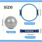 7pcs Premium Yoga Pilates Set, Non-Slip Exercise Rings for Flexibility and Strength Training, Home Fitness Equipment for Toning - Image 4
