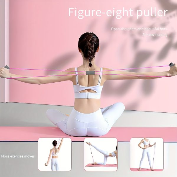 4pcs Yoga & Fitness Set for Home Workouts - Durable PP Material, Solid Color Design - Image 4