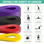 5pcs Set Includes 4 Resistance Bands and 1 Door Anchor, Pull-Up Assist Bands for Men and Women, Exercise Bands for Workouts, Body Stretching, and Muscle Training - Image 4