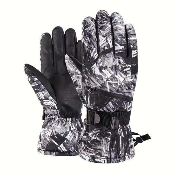 A Pair of Premium Winter Gloves for Men And Women, Designed for Professional Skiing And Outdoor Cycling, Providing Warmth for Winter Biking. These Couple Gloves Make a Great Holiday Gift for Parents, Suitable for Halloween, New Year - Image 12