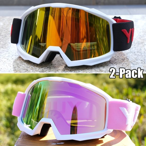 2-Pack Trendy Ski Goggles Ultra Lightweight High Cost-Effective - Image 7