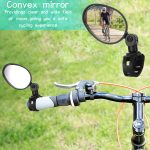 [360° Rotatable Bike Mirror Fit] Durable, Fit 360° Rotatable Bike Mirror - Oval Acrylic Convex Rear View, Shockproof Handlebar Mirror for Mountain & Road Bikes - Image 6