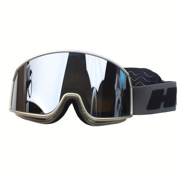Ski Goggles, Double Layer Anti Fog Large Cylindrical Ski Goggles for Outdoor Training - Image 7