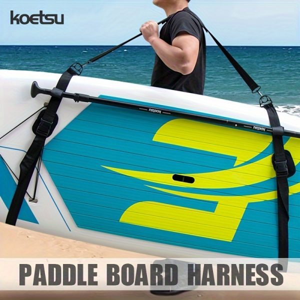 KOETSU Adjustable SUP Paddle Board Shoulder Strap - Heavy-Duty Paddleboard Carrier with Wide Strap, Oxford/ for Surfboards - Suitable for SUPs within Width 85.09cm, Ideal for Surfing, Transport & Paddleboarding Gear - Image 2