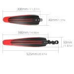 Set of Mountain Bike Fenders - Black Plastic, Compatible with Any Bicycle, Comes with 2 Fenders, Mounting Brackets, And Screws - Image 4