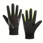 1pc Winter Snowy Youngsters' Gloves - Warm Fleece-Lined, Thickened Design for Boys & Girls, Five-Finger Use with Ribbed Cuff & Cut-Out Handles, Perfect for Skiing, Cycling & Outdoor Play (Mixed Colors), Youngsters Winter Gloves, Sleek Youngsters'S Gear - Image 3