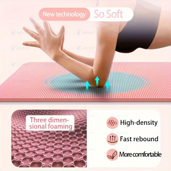 Thickened Non-slip Yoga Mat, High-density Sports Fitness Mat For Yoga, Pilates, Gymnastics - Image 8