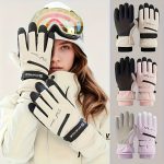 DTUCYCLE Winter Touchscreen Skiing & Cycling Gloves - Thick Thermal Sports Gloves with Magic Tape Closure, Unisex for Men/Women, Compatible for Smartphone for Skiing, Mountain, Outdoor Activities (Cold Weather) - Machine