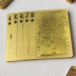 1 Set Matte Golden Dragon PVC Playing Cards - Durable Hardened Deck for Valentine'S Day, Thanksgiving, Christmas, Halloween & New Year Celebrations - Elegant Design with Intricate Patterns, Perfect for Parties & Gatherings, Festive Game Night, Sophisticated Style, Highquality Print, Best for Christmas, Perfect for Thanksgiving - Image 4