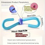 1pc Pelvic Floor Muscle Trainer | Thigh Exerciser, Arm Shaper, Ideal for Postpartum Recovery, Body Shaping, Leg & Butt Training, Uncharged, PVC Material, Available in Purple, Transparent Pink - Brand: Lingpeng - Image 2