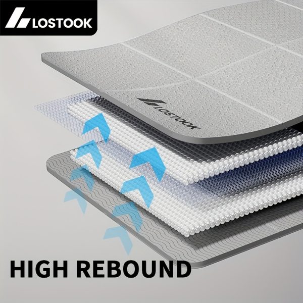 The Lostook Foldable Yoga Mat Made of TPE Is Non-Slip And Waterproof, Suitable for Yoga, Pilates, And Fitness Training - Image 4
