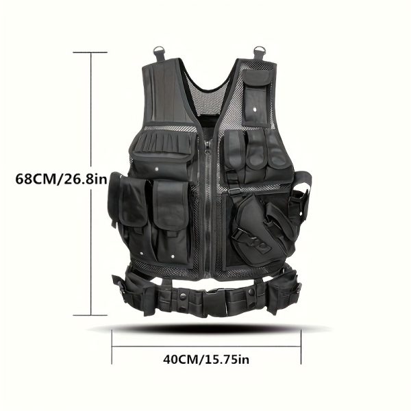 Quick Release Multi-functional Breathable Vest for Outdoor Adventure, Camping, Hiking, Fishing, Training - Image 6