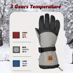 A Pair of Heated Gloves with Warmth on The Palms And Backs, Made of Oxford Cloth And Lined with Flannel, Equipped with Batteries, Essential for Winter. - Image 8