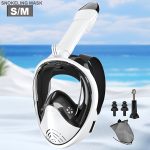 1pc JoyMaySun Full Face Snorkeling Mask with Camera Holder - Anti-Fog & Leakproof 180° Panoramic Goggles, Large Frame Silicone Swim Glasses Set for Adults, Scuba, Snorkeling, Freediving (No- Design) - Image 14