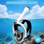 1pcs 180 degree panoramic snorkel mask - unobstructed view, leak prevention, dry top, Action Camera Bracelet, Anti-Fog Design, and New Exhaust Holes, storage bag, multilingual manual - designed specifically for adult snorkelers - Image 11