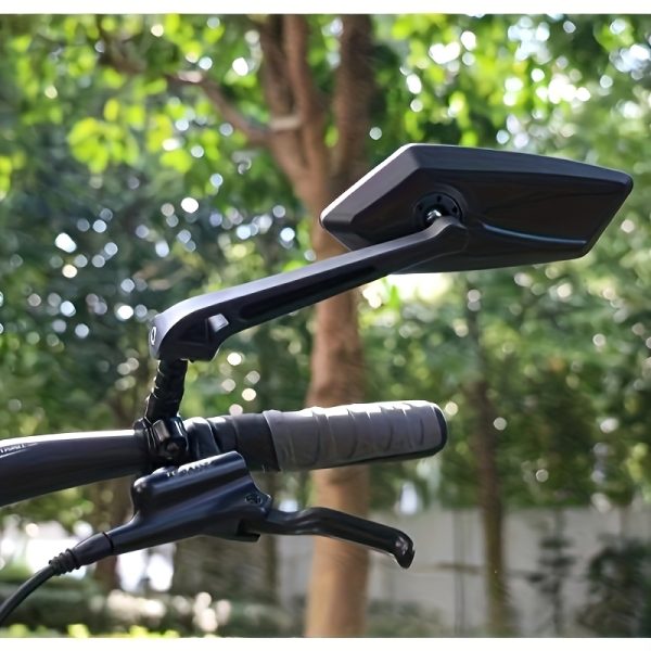 2pcs Bike Rear View Mirrors - 360° Rotatable Adjustable Safety Cycling Mirrors with Wide-Angle, Handlebar Mount Compatible for Mountain Bikes, Road Bikes, for -Bikes - for riding Safety Mirrors - Image 8