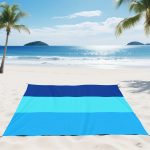 Extra Large Lightweight Beach Blanket | Outdoor Picnic Mat for 2-8 People, Ideal for Traveling, Camping, and Hiking - Summer Polyester Fabric - Image 4