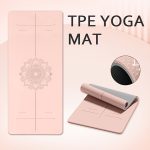 Non-Slip TPE Thick Yoga Mat with Alignment Markers, Large Size 182.88cm Long X 80.01cm Wide X 0.58cm Thick, Tear-Resistant Exercise And Fitness Mat for Yoga, Pilates, And Floor Training. - Image 3