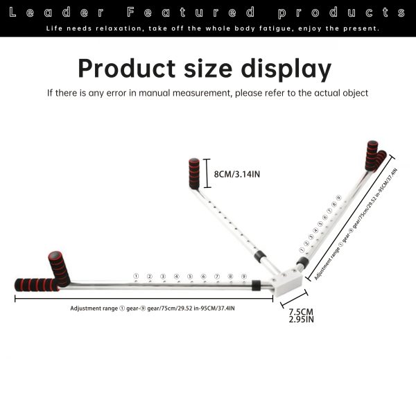 9-Adjustable Yoga Leg Stretcher, Stainless Steel Flexibility Trainer for Yoga, Ballet, Dance, Gymnastics & Boxing – Enhance Flexibility & Range of Motion – Perfect Gift for Women’s Day, Teacher’s Day, Mother’s Day & More - Image 4