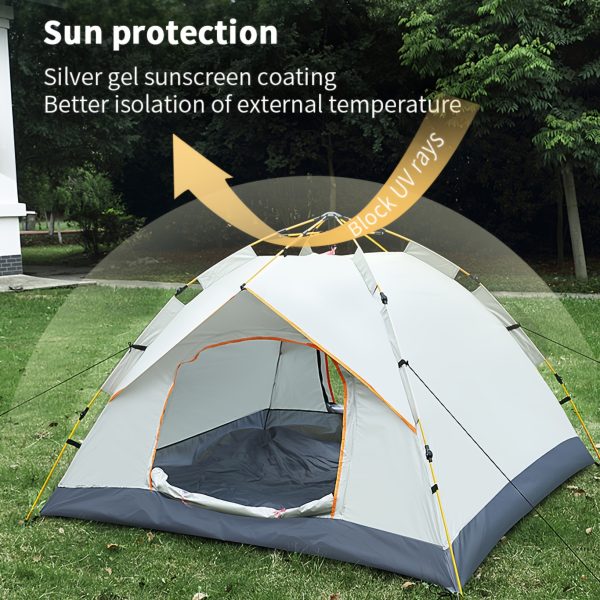 Portable automatic quick-open installation-free family camping tent outdoor hiking tent - Image 8