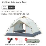 Portable automatic quick-open installation-free family camping tent outdoor hiking tent - Image 3