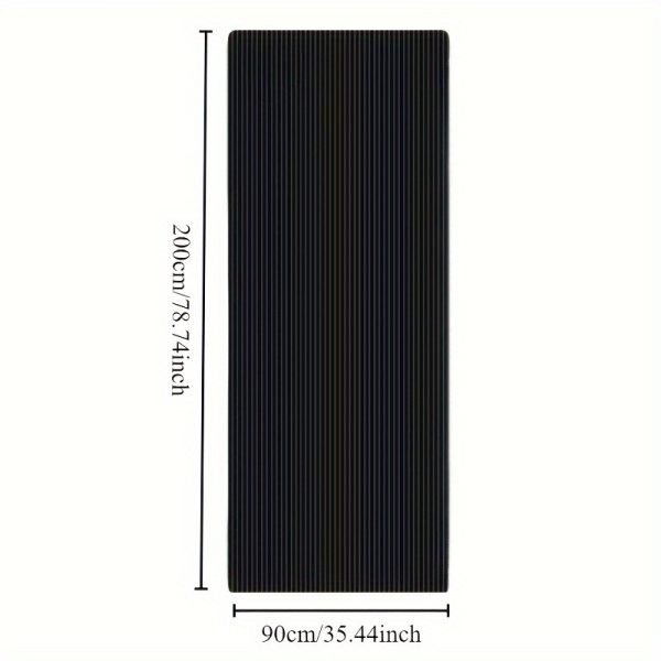 Extra Large NBR Yoga Mat, 200cm, Non-Slip, Thick, Pilates and Fitness Exercise Mat with Solid Color Pattern, Professional Floor Mat for Sports and Training - Image 2