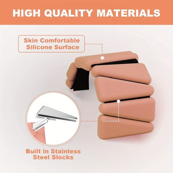 Adjustable Weighted Bracelet with Weights - Hook & Loop Closure for Yoga, Weighted Training, Balance Exercises Suitable for, Strength Training, Washable & (Multi-Color Options) - Image 4