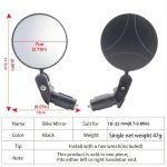 HD Wide-Angle 360° Rotatable Bike Rearview Mirror - 1pc/2pcs Handlebar End Mirrors for Mountain & Road Cycling - Image 11