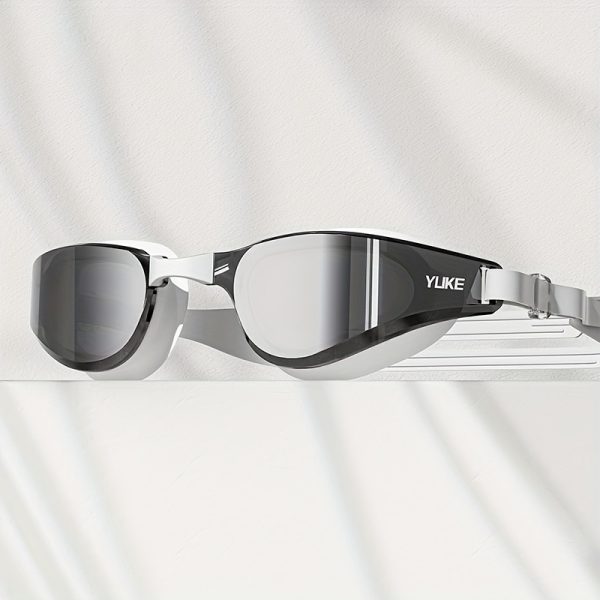 1pc of Adult Electroplated Swimming Goggles with High-definition Anti-fog and Ultra-wide-angle Vision Design - Image 3