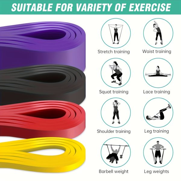 2.27-104.33 KG (Newtons/Units of Force) Heavy-Duty Resistance Band Suitable for Men & Women - Full-Body Workout Band for Strength Training, Stretching, Pull-Up Assistance, Portable Fitness Equipment, Muscle Toning - Image 7