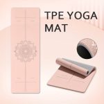 Non-Slip TPE Thick Yoga Mat with Alignment Markers, Large Size 182.88cm Long X 80.01cm Wide X 0.58cm Thick, Tear-Resistant Exercise And Fitness Mat for Yoga, Pilates, And Floor Training. - Image 9