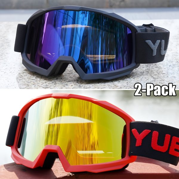 2-Pack Trendy Ski Goggles Ultra Lightweight High Cost-Effective - Image 12