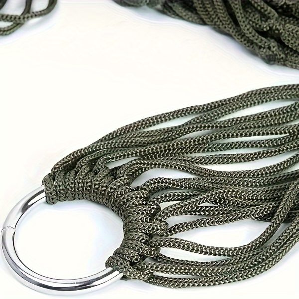 Outdoor Sports Hammock, Camping Hammock with Nylon Ropes And Hooks, Suitable for Gardens, Beaches, Patios, And Travel. - Image 4
