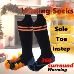 Socks with Three Temperature Settings, Perfect for Keeping Your Feet Warm While Fishing, Skiing, Hiking, Or Camping in Winter, Equipped with a 4000Mah Battery, an Ideal Winter Gift. - Image 4