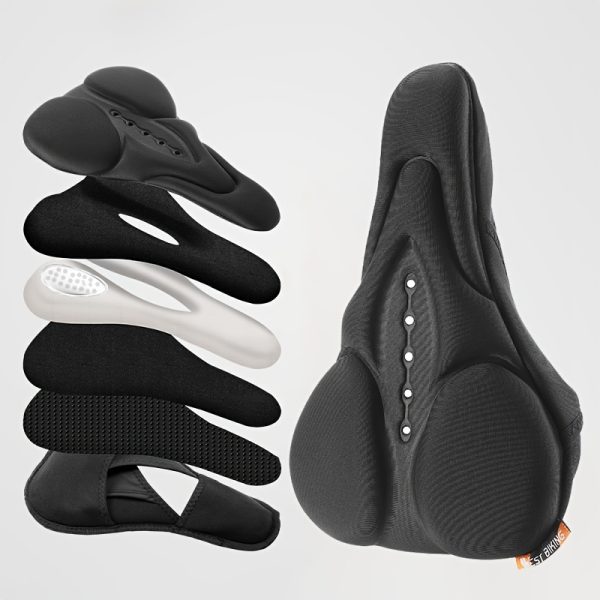 WEST BIKING Bike Saddle Cover Comfortable Breathable Seat Cover Soft Sponge Bike Seat Cushion - Image 5
