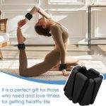 1 Pair of Weighted Wristbands, Total Weight 1 Lb / Approximately 225 Grams Each. Ideal for Muscle Building and Shaping, Essential for Running, Yoga, and Full-body Workouts. Unisex Design, Perfect as a Valentine's Day Gift. Enhances Training - Image 2
