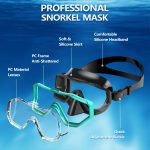 1pc Tri-Fin PC Lens Panoramic Wide Angle Adult Silicone Snorkeling Mask, Swimming Goggles, Leakproof, Easy Adjustment, Suitable for Snorkeling and Swimming Training - Image 3