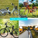 [360° Rotatable Bike Mirror Fit] Durable, Fit 360° Rotatable Bike Mirror - Oval Acrylic Convex Rear View, Shockproof Handlebar Mirror for Mountain & Road Bikes - Image 7