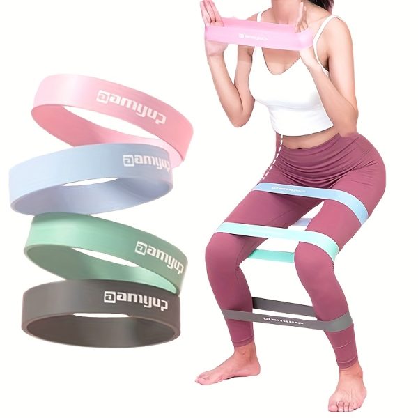 Yoga Stretch Strap, Practice Buttocks Ring Strap Elastic Ring, Macaron Color, TPE Material, Can Be Used for Fitness, Body Stretching, etc - Image 2
