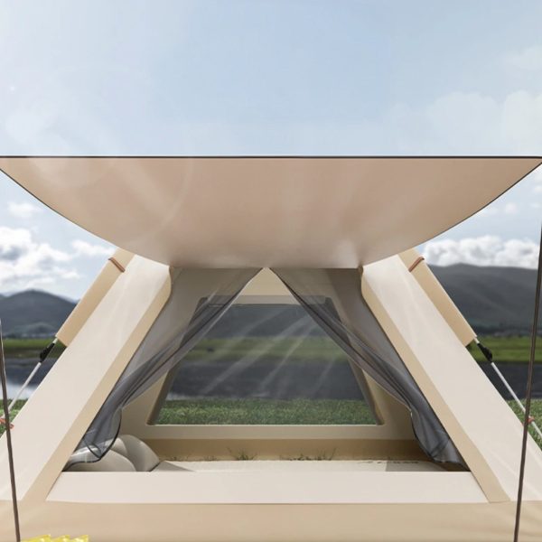 Four-sided tent with canopy, outdoor camping, fully automatic, quick-open, family-style, portable tent - Image 6