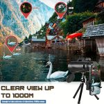 10x50 Portable HD High-Power Monocular Telescope, Extra-Large Objective Lens, Rubber Grip, Manual Focus - Perfect for Bird Watching, Concerts, Outdoor Camping, and Travel - Ideal Gift for Men, Perfect Holiday Gift, Father's Day Gift - Image 6