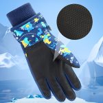 1 Pair of Winter Ski Gloves, Boys Warm Gloves Plus Velvet Warm Snow Play Girls Winter, Suitable for Children 4-13 Years Old - Image 10