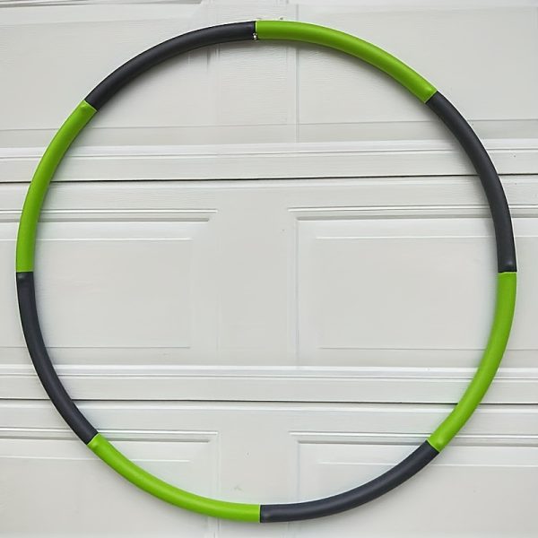 Detachable Fitness Hoop with Massage Nubs, Polypropylene Exercise Ring with Weight Adjustment, Striped Design for Enhanced Grip Stability - Image 5
